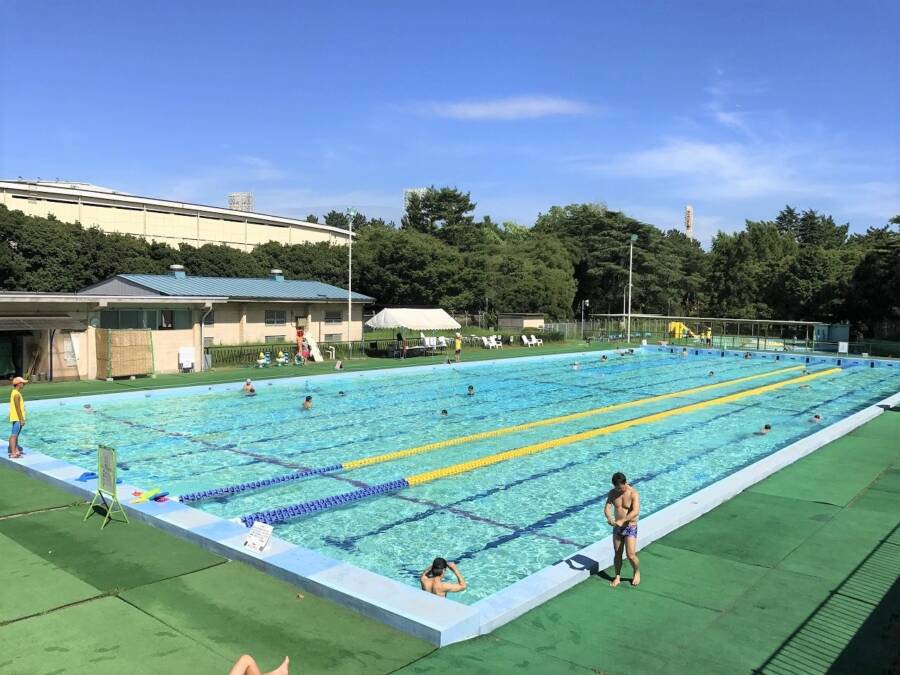 千葉公園 プール 帽子